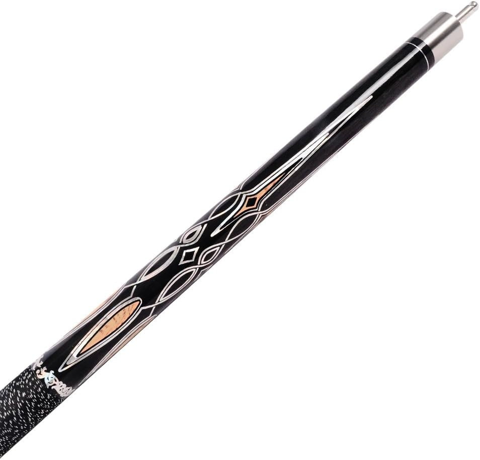58in Pool Cue Stick 13mm Tip Irish Linen Wrap 19-21oz Hardwood Billiards