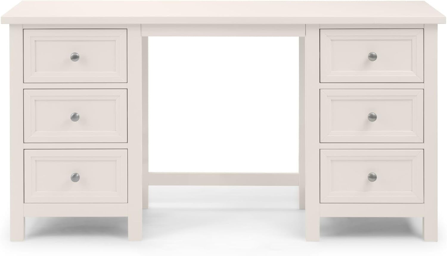 Surf White Dressing Table 6 Drawer Chest Modern Bedroom Vanity Furniture Set