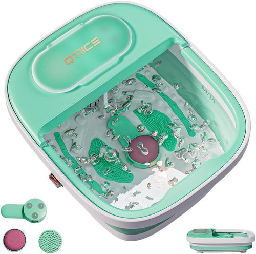 Collapsible Foot Spa with Heat, Bubble & Vibration Massage, Pedicure Kit