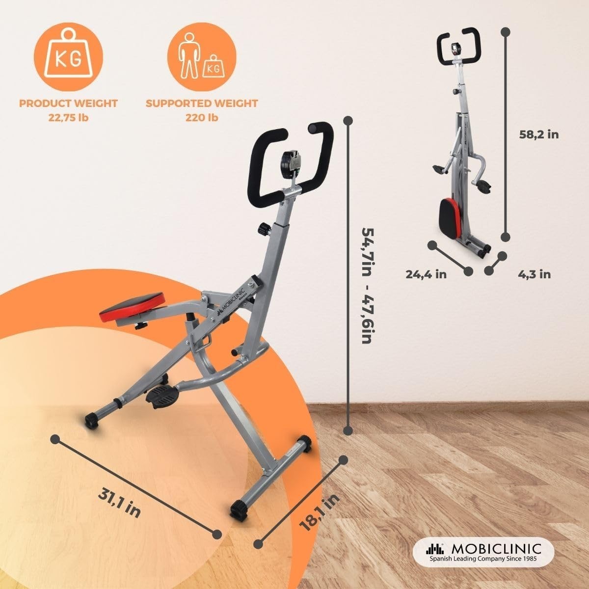 4-in-1 Rowing & Ab Crunch Machine Foldable Total Body Trainer LCD Home Gym 100KG