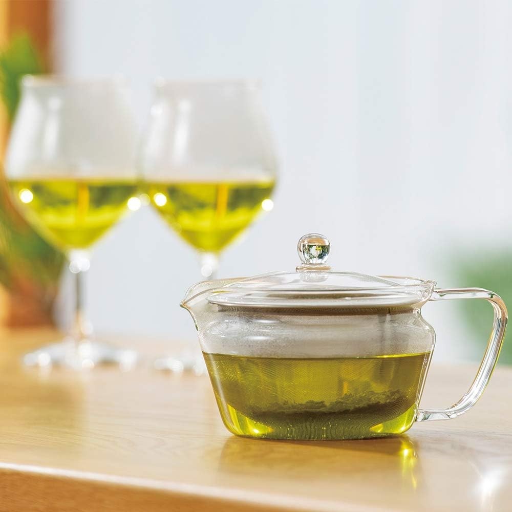 Glass Teapot 450ml with Stainless Steel Infuser Loose Leaf Tea Pot