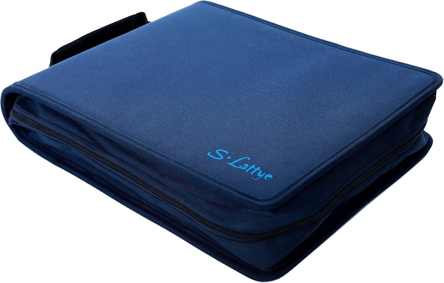 192 Disc DVD CD Storage Wallet Case Binder Blu Ray Organizer Album Blue