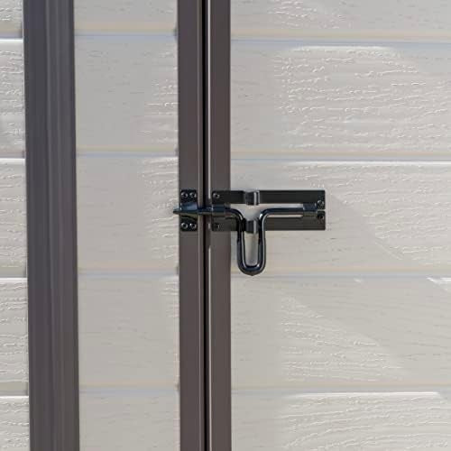 Keter Manor 6x4ft Pent Garden Shed Beige Brown Wood Effect Outdoor Storage