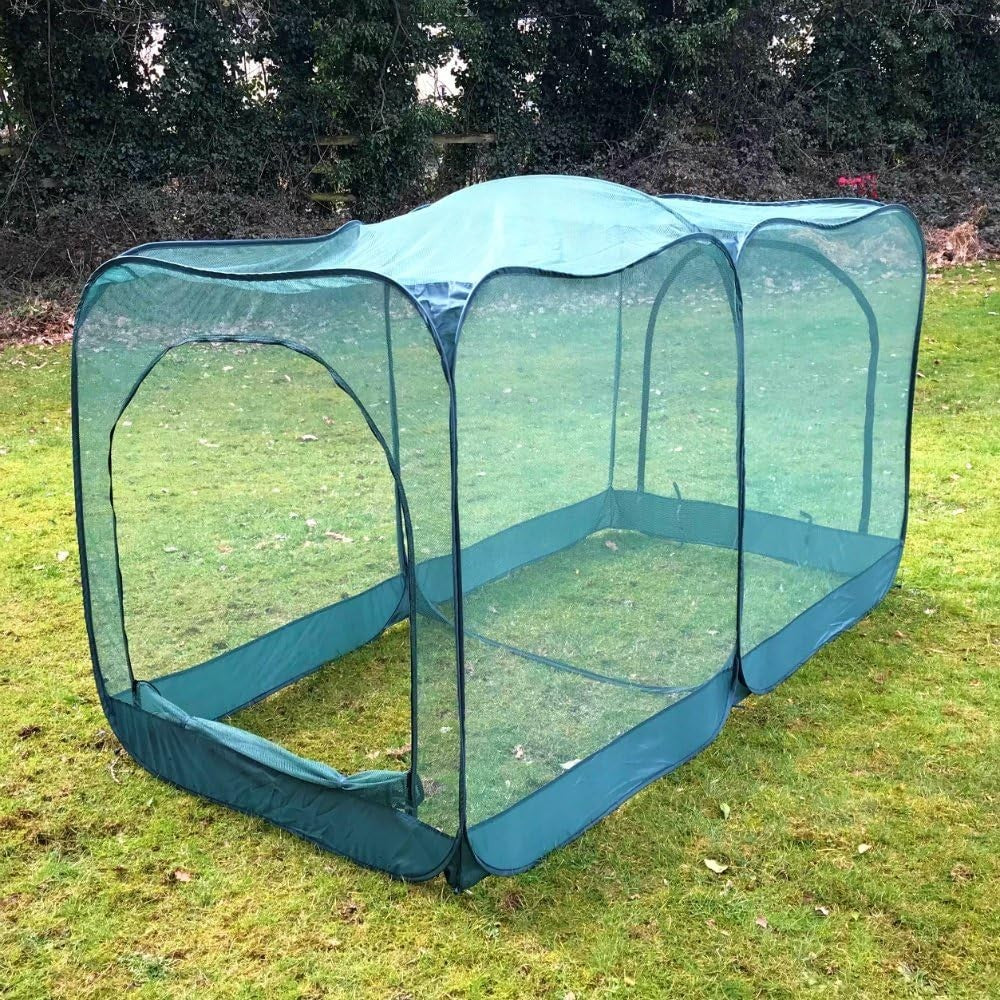 Pop Up Giant Chicken Run 2.5x1.25x1.35m Bird Flu Secure Cage