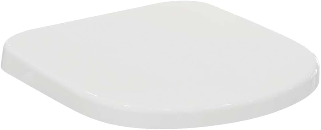 White D-Shape Toilet Seat UV-Resistant Durable Scratch-Resistant