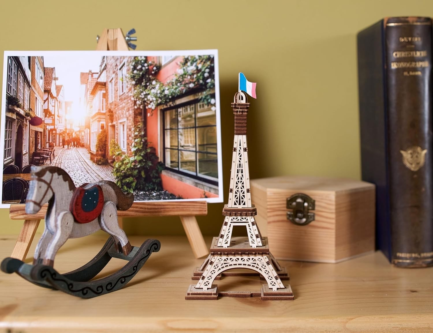 3D Wooden Paris Tower Puzzle Kit - DIY Model Building Gift for Adults