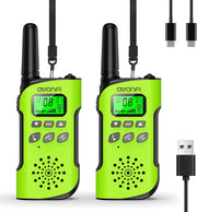 Kids Rechargeable Walkie Talkies 2 Pack Long Range VOX USB-C Radios