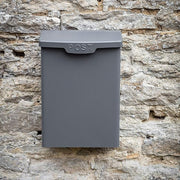 Lockable Wall Mounted Post Box Outdoor Steel Mailbox Vintage Secure Letter Holde
