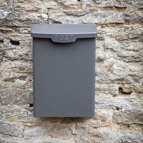 Lockable Wall Mounted Post Box Outdoor Steel Mailbox Vintage Secure Letter Holde