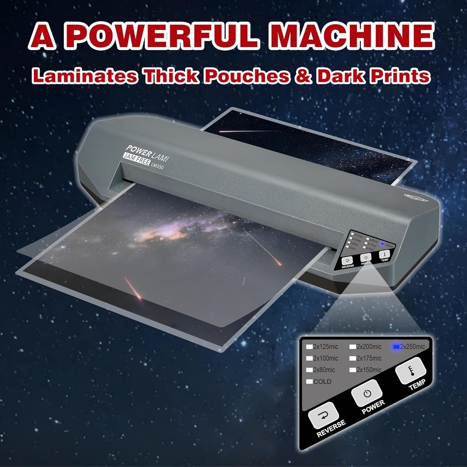 A3 Commercial Laminator Heavy Duty 4 Roller 48s Warm Up 250 Mic