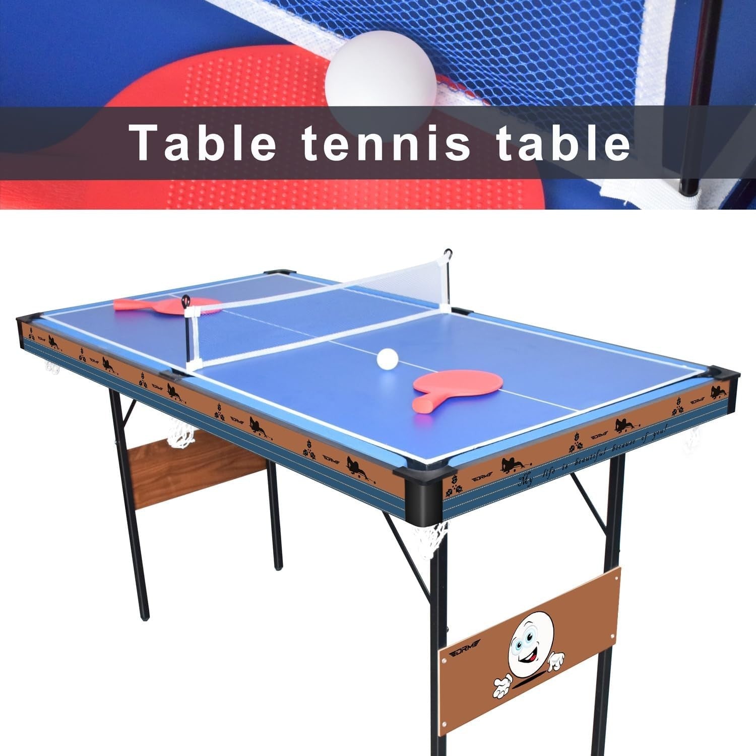 55 Inch 3 in 1 Folding Game Table Pool Hockey Tennis Combo Set