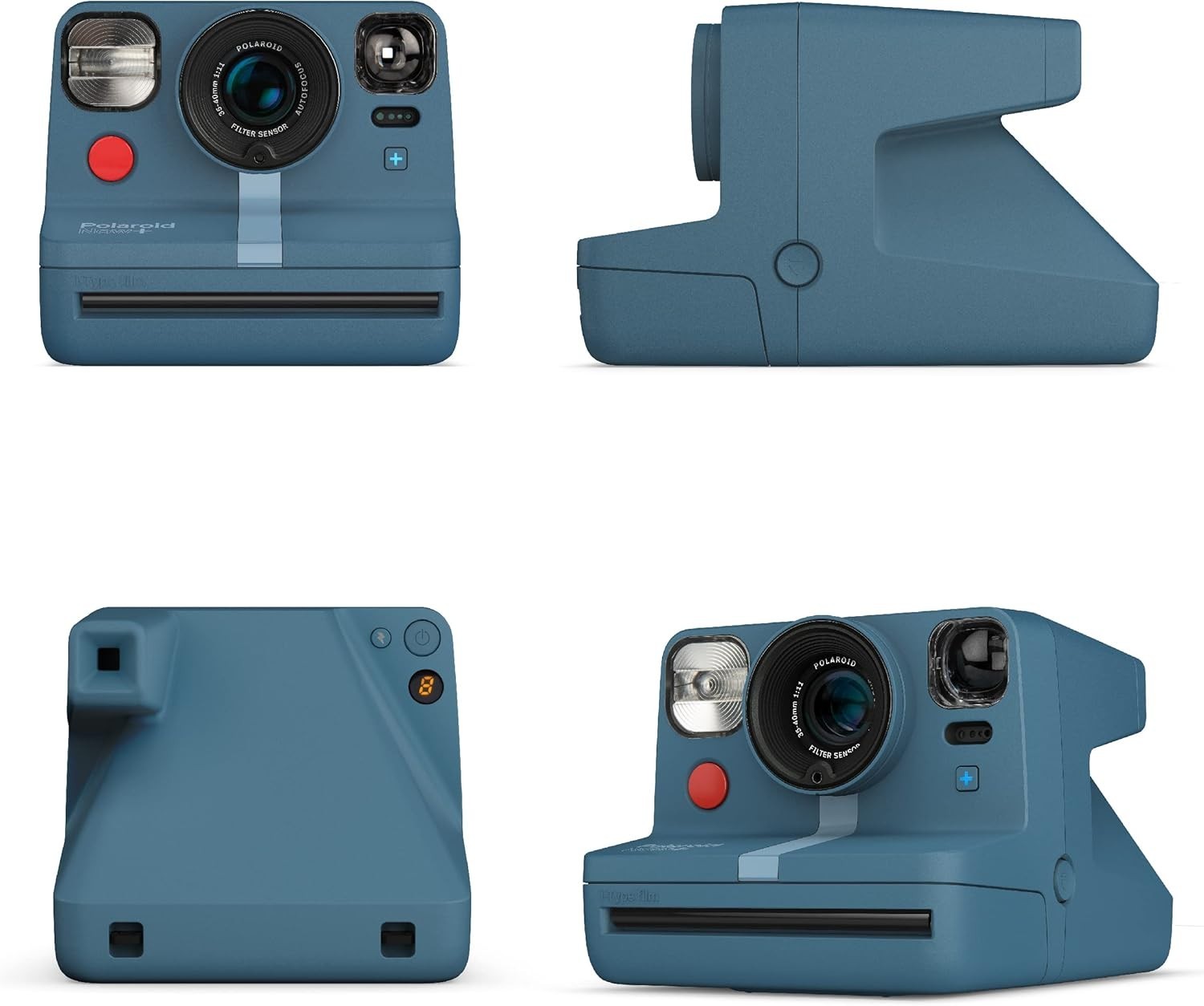 Bluetooth Instant Camera Creative Modes Tripod Mount Blue Camera