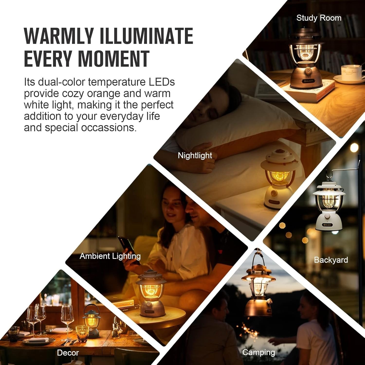 OLIGHT Olantern Classic 2 Pro Retro LED Camping Lantern 300LM Powerbank Bronze