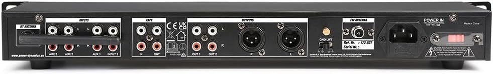 Power Dynamics PD PDC75 Multimedia Player Bluetooth USB FM Stereo Receiver