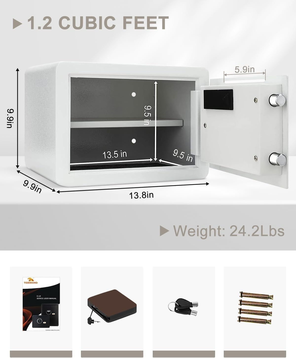 34L Drop Slot Safe Box Digital Keypad Cash Deposit Security Safe