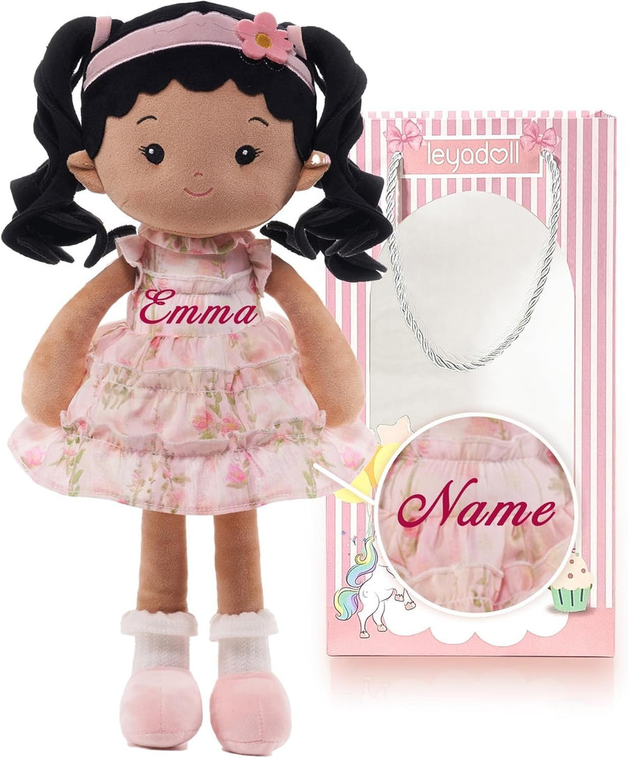16in Personalised Soft Baby Rag Doll Plush Keepsake First Birthday Gift