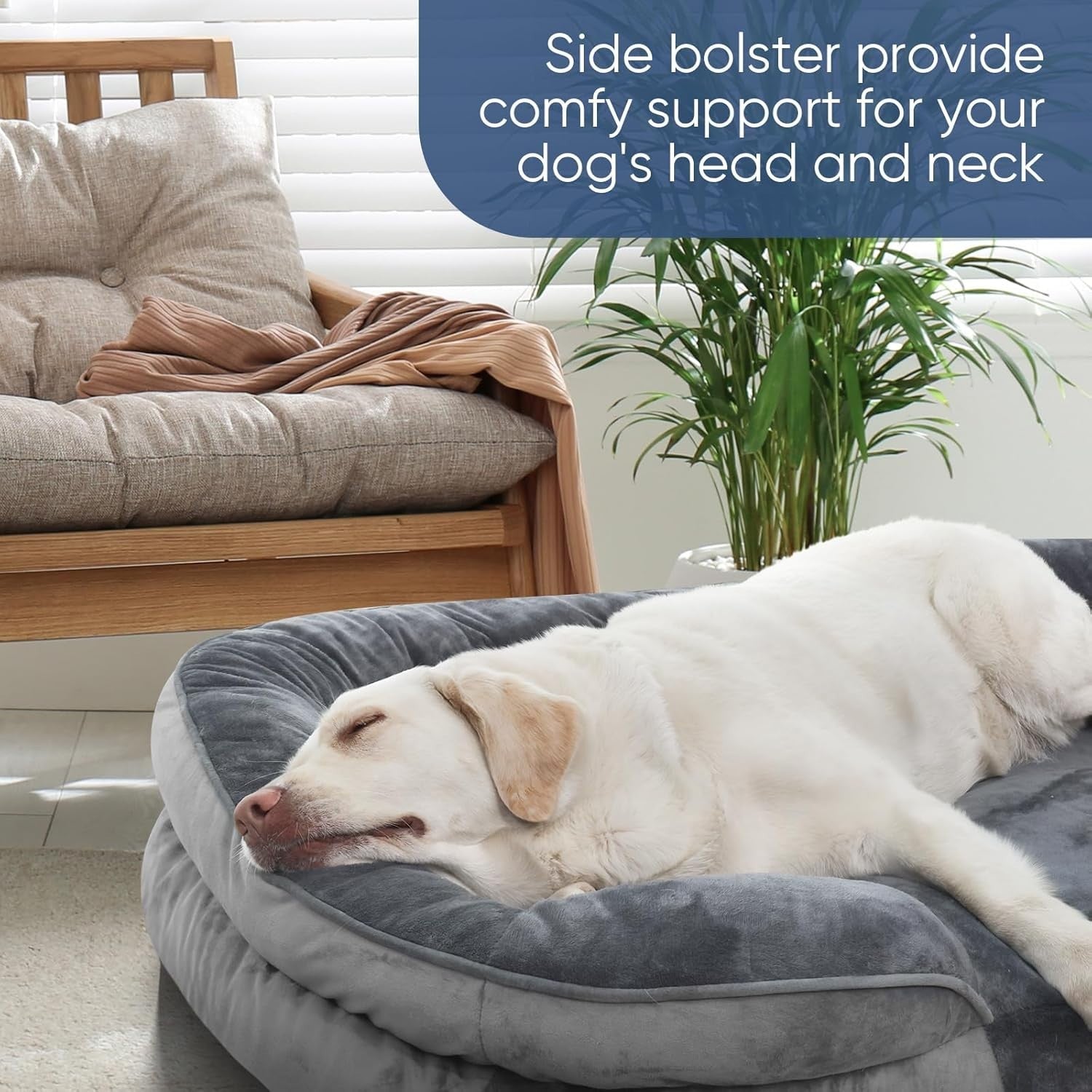 Extra Large Orthopedic Dog Bed 106x76x18cm Waterproof Sofa