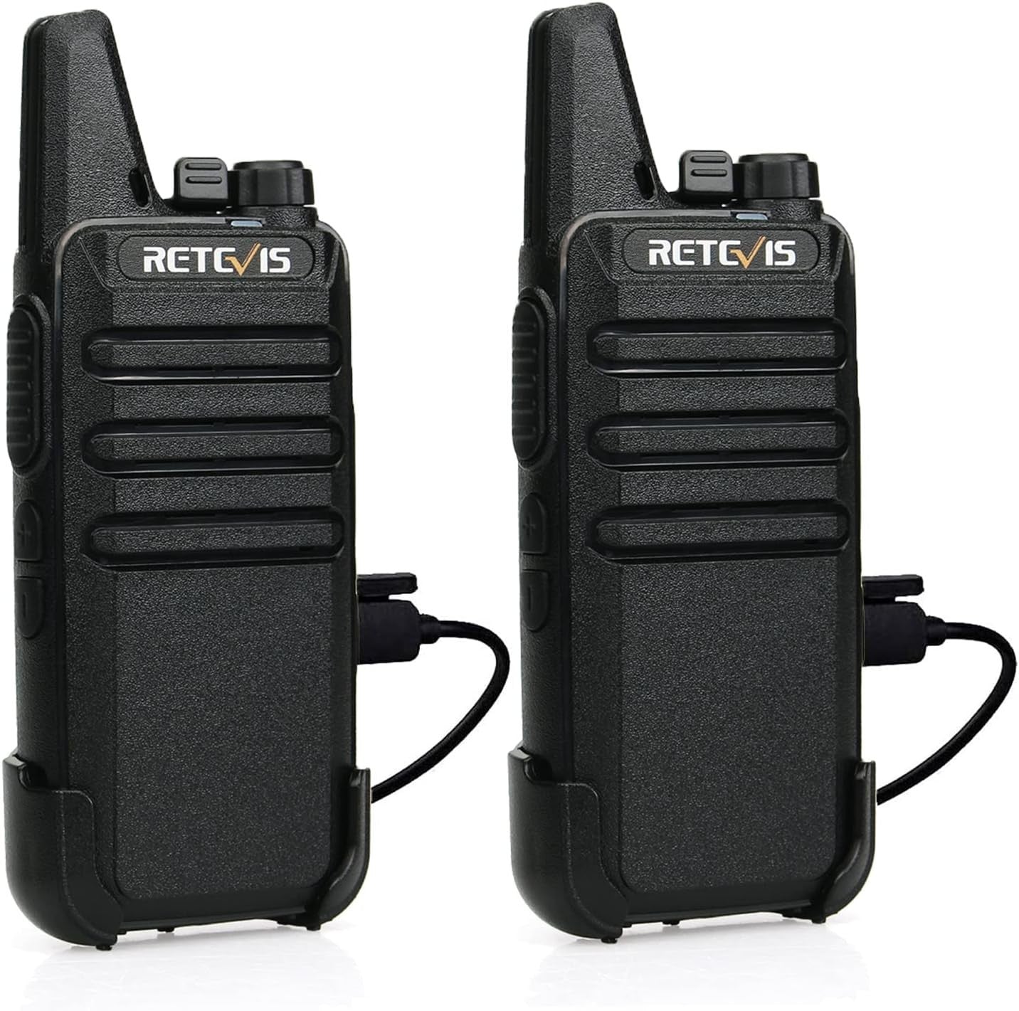 Mini Walkie Talkies 2 Way Radio Long Range VOX Rechargeable 1 Pair