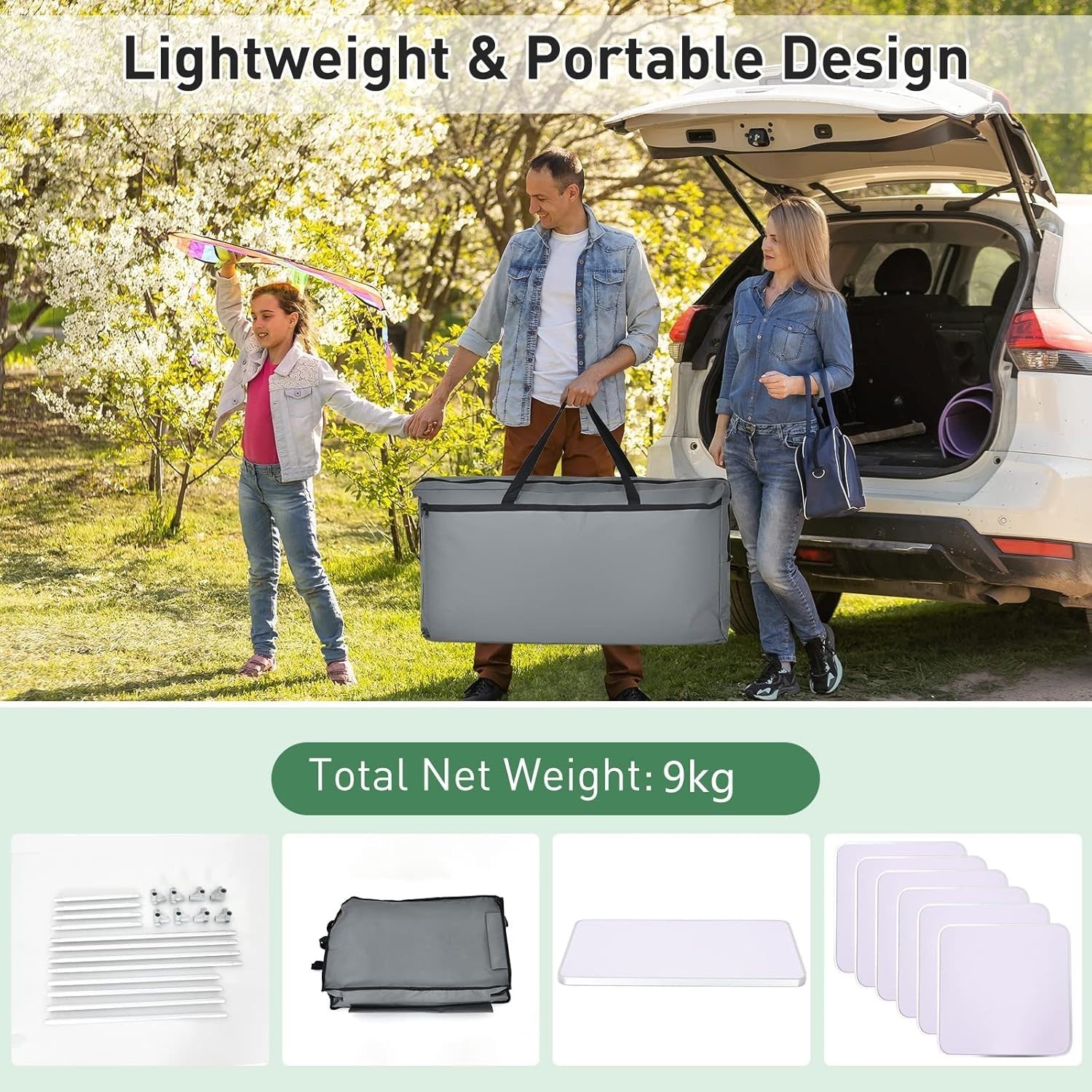 Portable Camping Storage Cabinet with 6 Shelves & Carry Bag - Outdoor