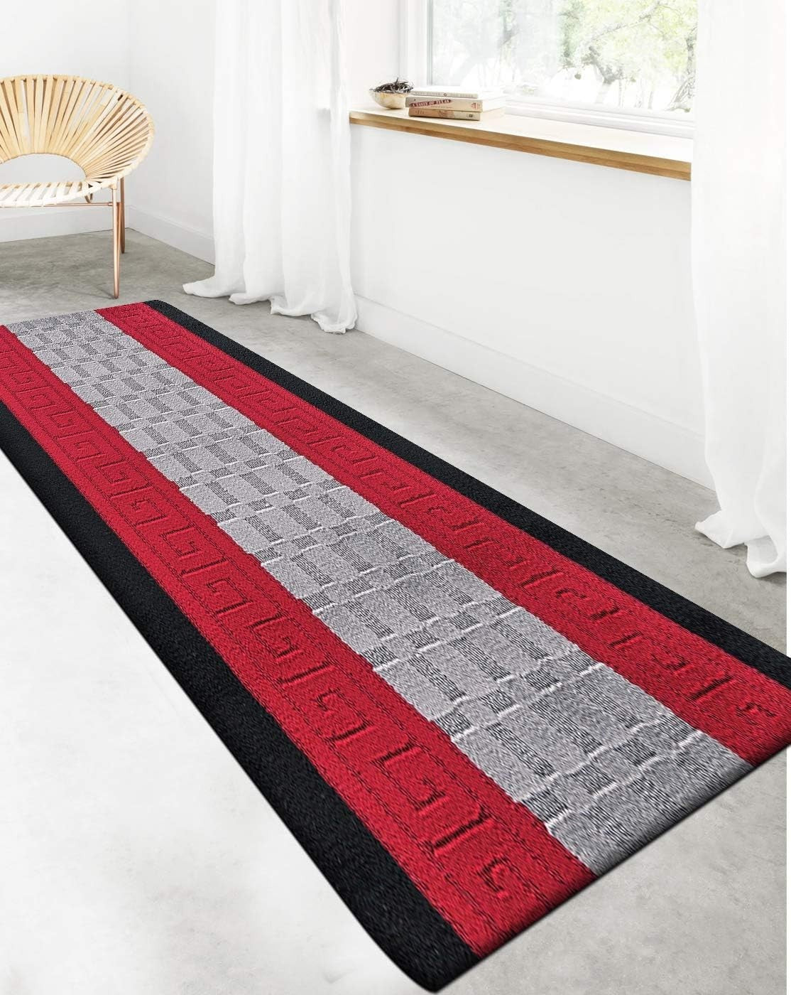 Waterproof Hallway Runner Rug 80x300cm Heavy Duty Non Slip Kitchen Floor Mat