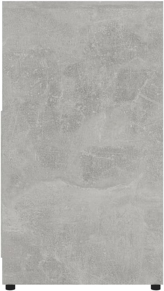 Grey Rustic Bathroom Sink Cabinet – 2 Door Under Sink Storage Unit 60x61cm