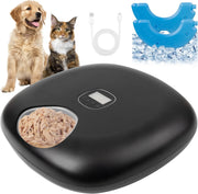Automatic Cat Feeder Wet Dry Food Timer 6 Meal Rechargeable Ice Packs