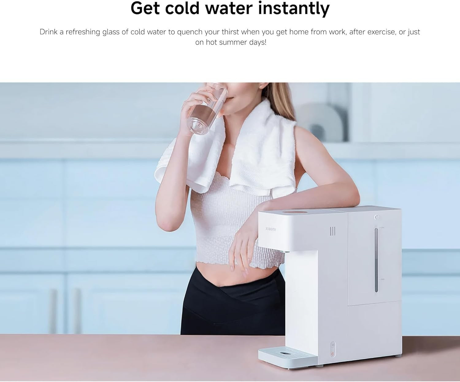 Instant Hot & Cold Water Dispenser 3L App Control Child Lock Fast Heating