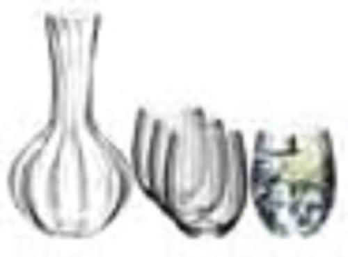 Cold Drinks Glasses & Decanter Set 5-Piece | Crystal Design | Home Bar Gift