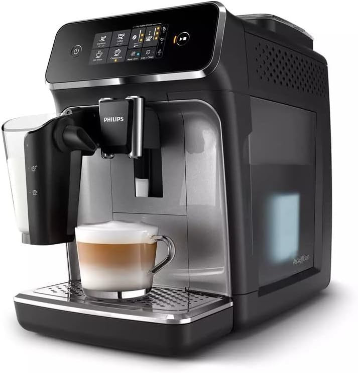 Bean to Cup Coffee Machine | LatteGo Milk Frother | 15 Bar Pump