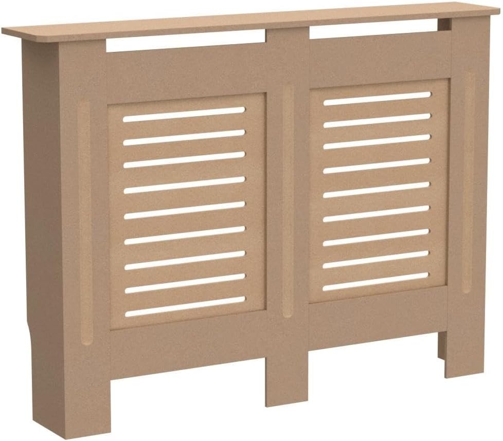 Medium Unfinished Radiator Cover MDF Modern Grill Customisable DIY Cabinet