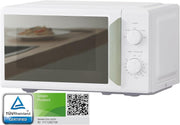 17L Compact Microwave 700W Manual Timer 5 Power Levels White