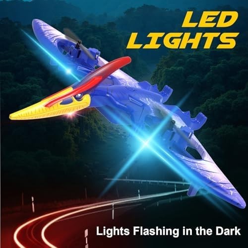 RC Dinosaur Drone for Kids Boys 8-12, Remote Control Plane, USB Rechargeable