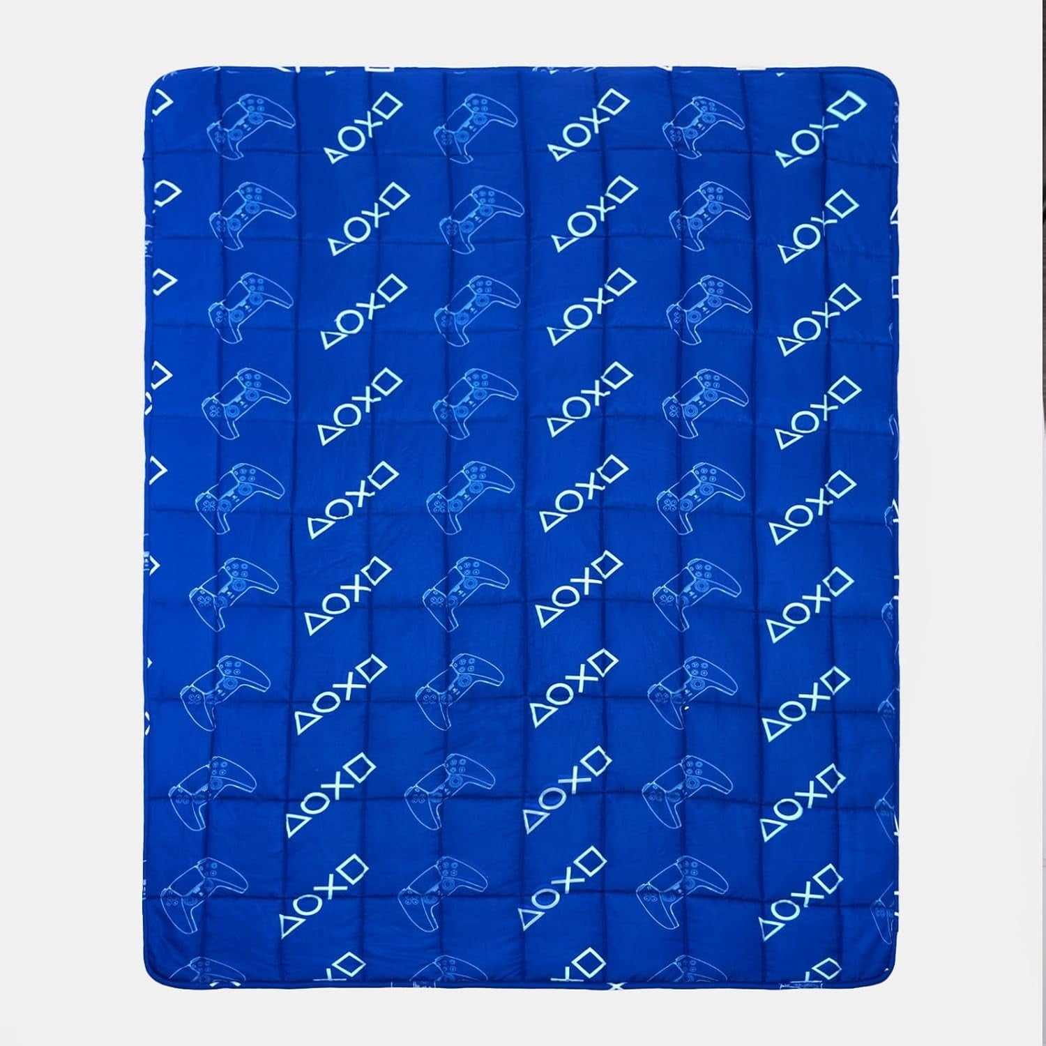 PlayStation Weighted Blanket 3kg, Blue Double Bed Sofa Stress Relief Anxiety