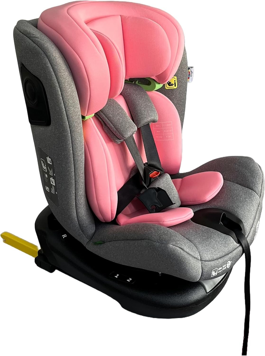360° Rotating i-Size Car Seat ISOFIX R129 0–36kg Birth to 12 Years Pink