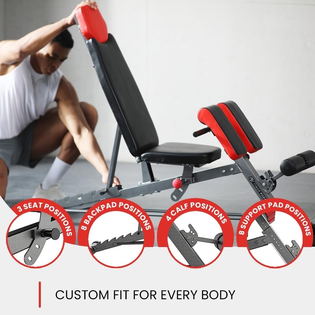 Multi-Functional FID Gym Bench Roman Chair Hyperextension Home Workout