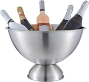 Large Champagne Ice Bucket Punch Bowl Stainless Steel Drinks Cooler 17.5L