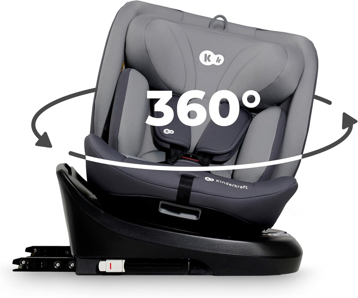 360° ISOFIX i-Size Rotating Car 40–150cm Birth–12y RWF & FWF