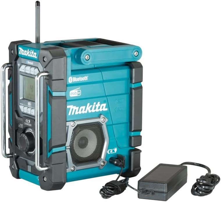 DAB/DAB+ Job Site Radio Bluetooth Portable Battery Powered Black