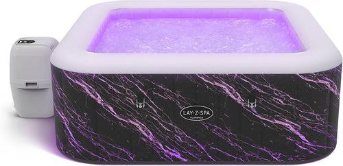 Inflatable Hot Tub Spa 140 Air Jet LED Lights 4–6 Person Garden
