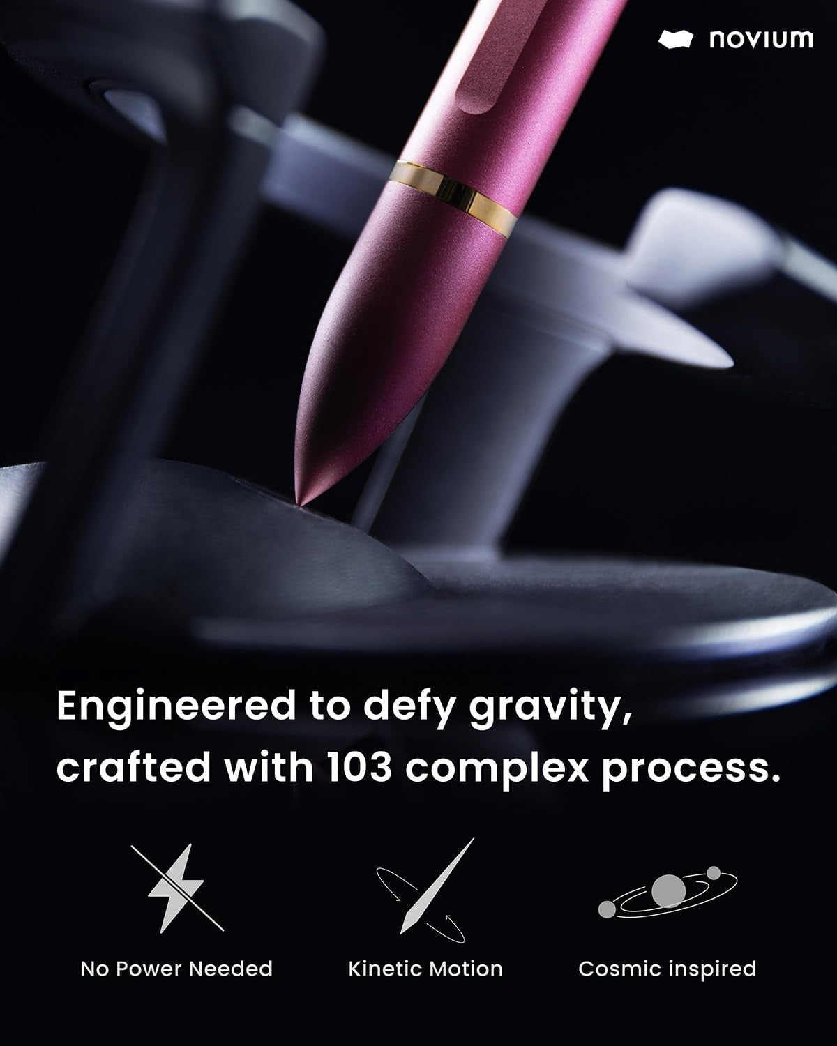 Hoverpen Interstellar Edition Ballpoint Pen Mars Magma Red Refillable Model