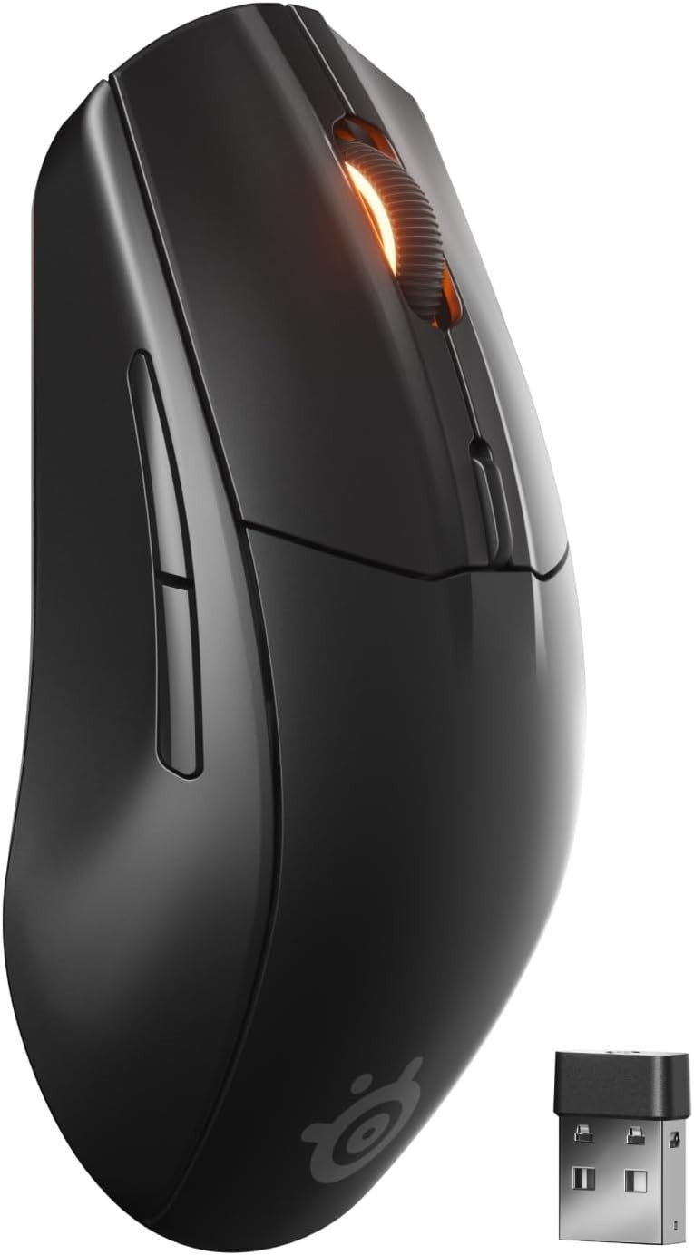Wireless Gaming Mouse 18000 DPI Bluetooth 2.4GHz 60M Click Black
