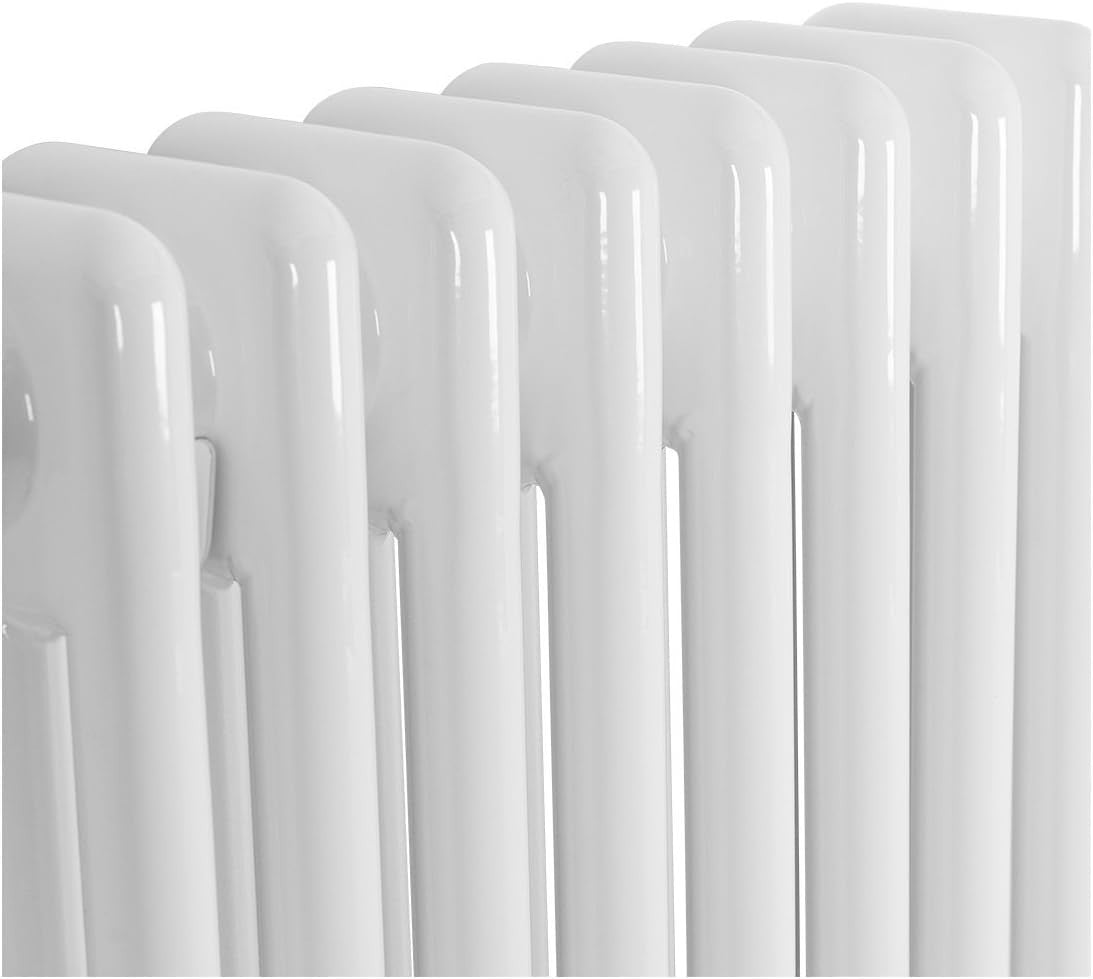 White Triple Column Vertical Radiator 1500x380mm Bathroom