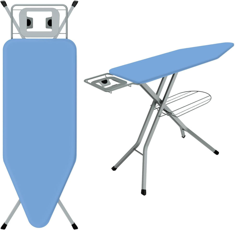 Extra Large Ironing Board Height Adjustable Foldable 120x45cm Cotton Cover