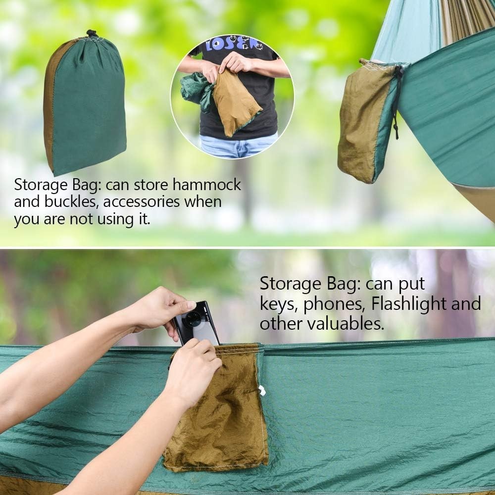 Lightweight Portable Camping Hammock, Quick-Dry, 275x140cm, 300kg Load