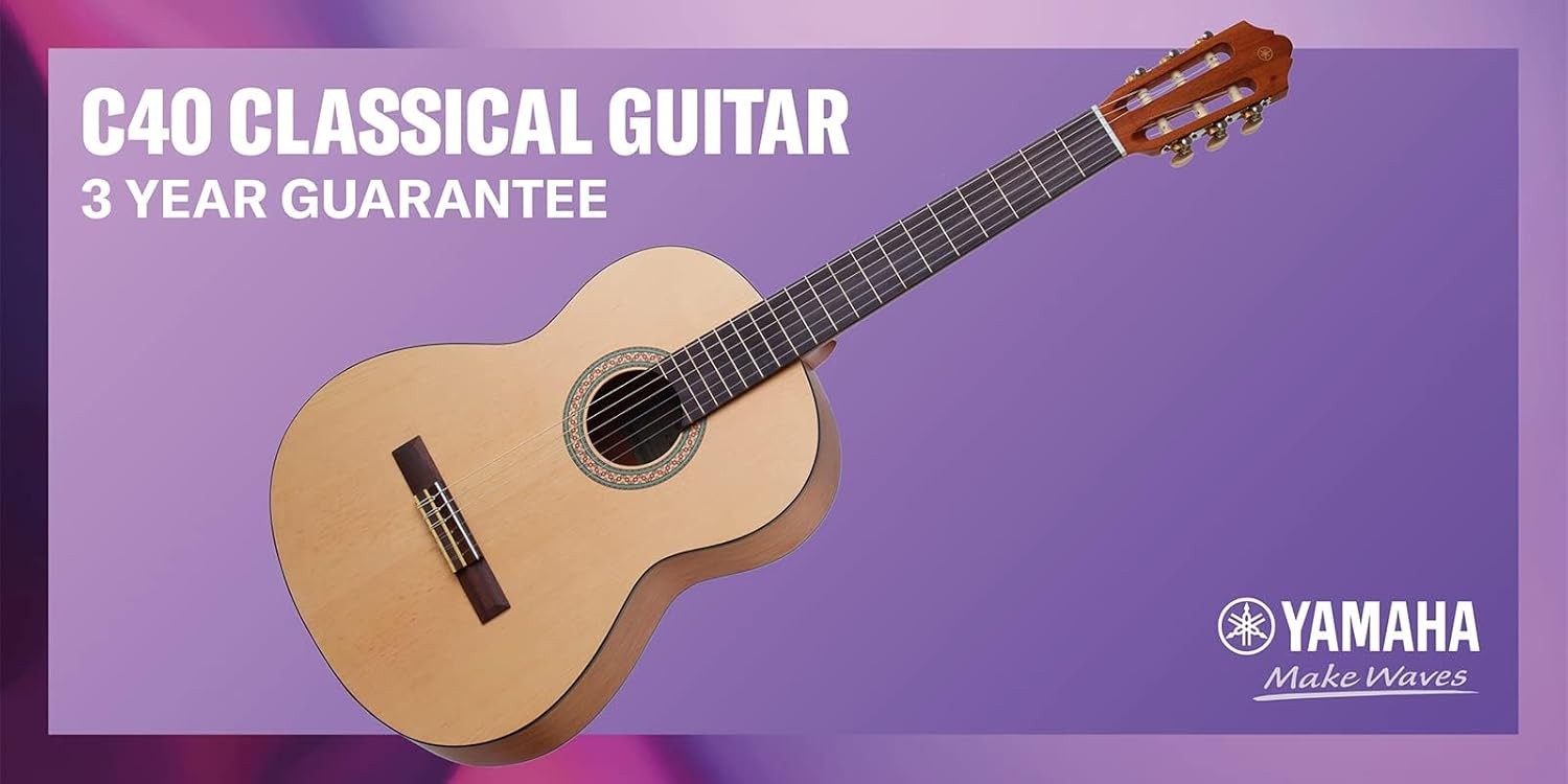 Full Size 4/4 Classical Guitar 65cm Nylon Strings Natural Wood