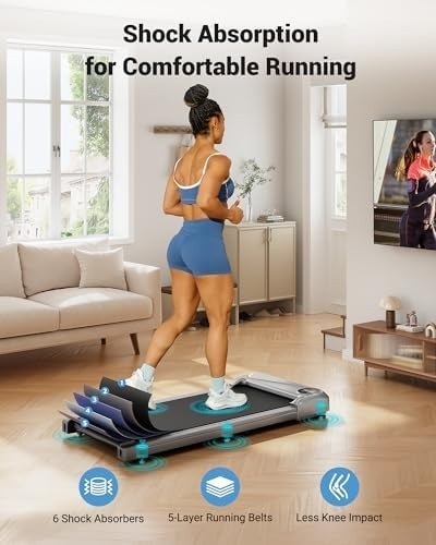 Under Desk Walking Treadmill w/ LED Display & Remote Control