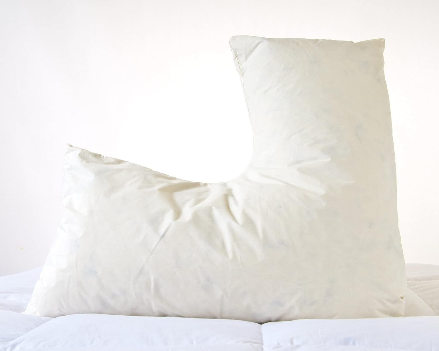 Pregnancy V Pillow Duck Feather Filled Maternity Support Feeding Cushion