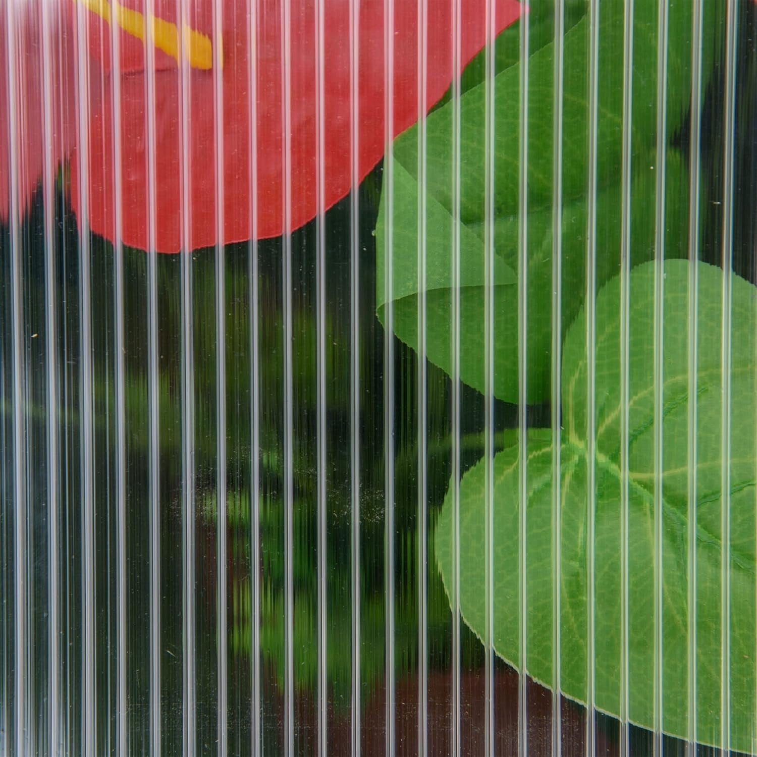 Grey Wooden Cold Frame Greenhouse Polycarbonate Mini Grow House for Plants