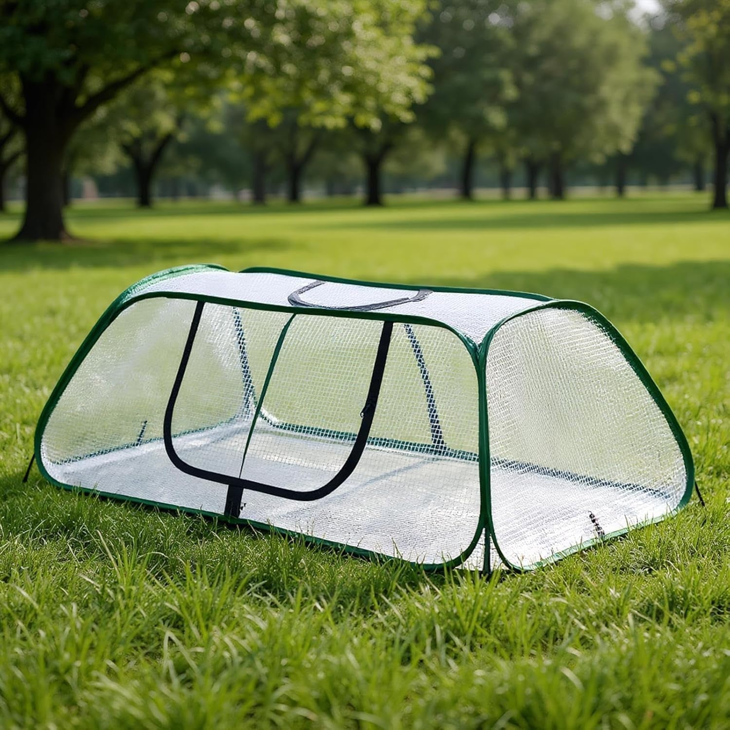 Mini Garden Greenhouse Mesh Tunnel Cold Frame Waterproof UV Protection 35x35cm
