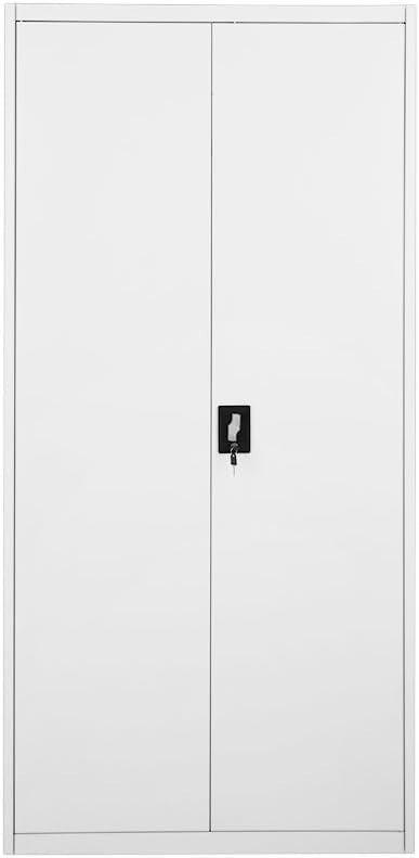 Tall Metal Filing Cabinet 5 Tier Lockable Storage Cupboard Office